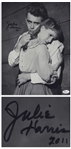 Julie Harris Signed 11 x 14 Photo From East of Eden With James Dean -- With JSA Authentication